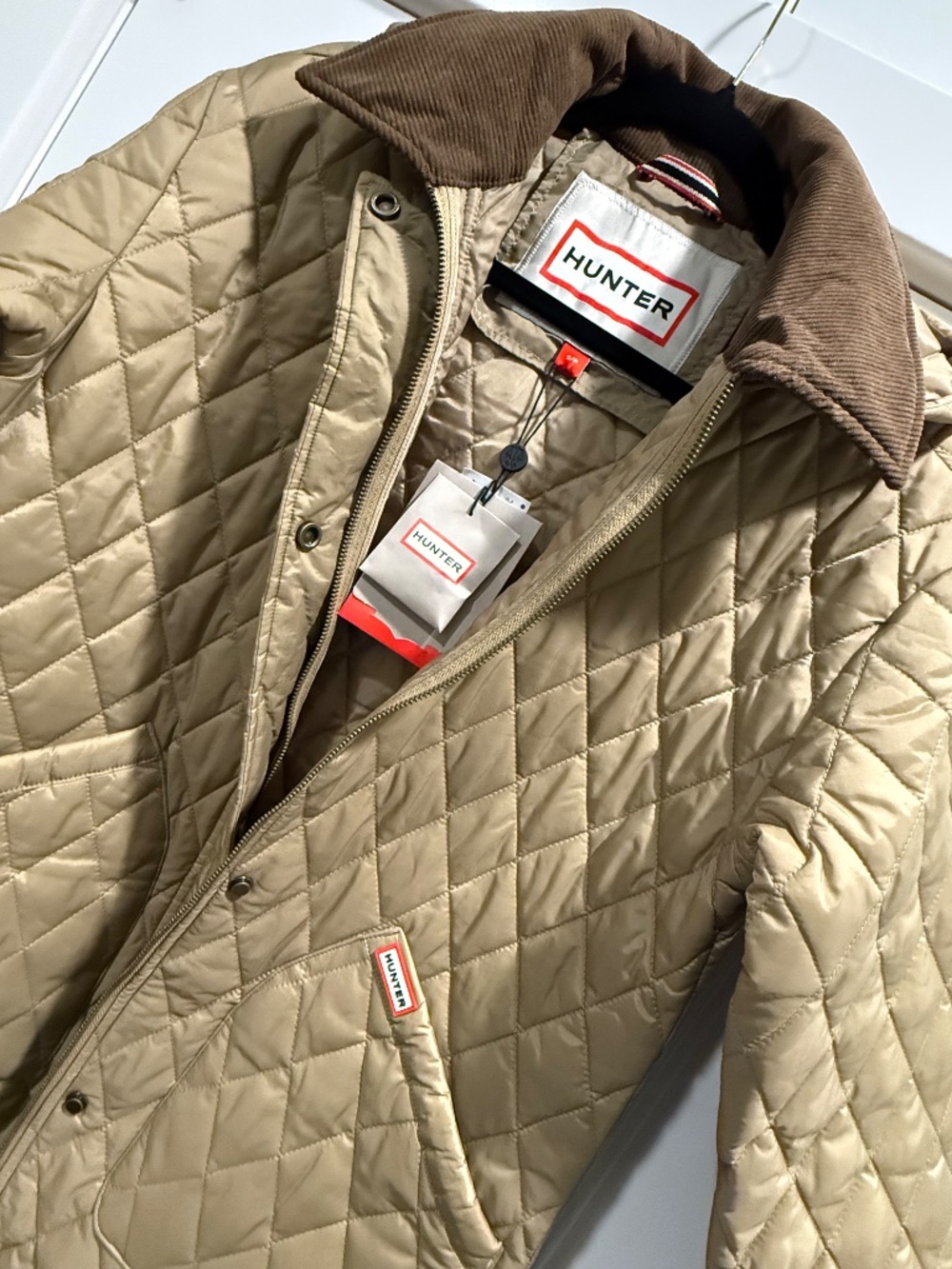 New w tags! Hunter Alison Water Resistant Insulated Long Quilted Coat. Size S. - Picture 2 of 11